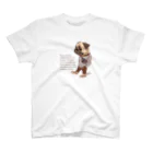 愛犬描処 プルーデンスのおしゃれパグ スタンダードTシャツ