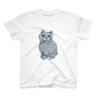 筆ペンどうぶつの猫さん Regular Fit T-Shirt