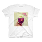 福岡BARここにかたる。のGRAPE CREAMSODA T-Shirt スタンダードTシャツ