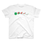 ☀️ひなたぼっくすの🍉スイカの満ち欠け(横) スタンダードTシャツ