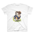 Momojiの犬画のシーズー53 Regular Fit T-Shirt