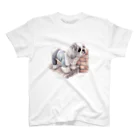 Momojiの犬画のシーズー81 スタンダードTシャツ