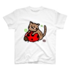 夜猫商店のてんとう虫と猫 Regular Fit T-Shirt