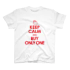 AFROMANCEのKEEP CALM and BUY ONLY ONE スタンダードTシャツ