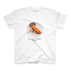 MOFUYAの【くろ】I love SUSHI スタンダードTシャツ