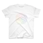 フラワーオブライフ（神聖幾何学）専門店のフラワーオブライフ（rainbow） スタンダードTシャツ