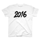 HAPPY 2016の2016 正月グッズ FAT BLACK NEW YEAR 2016 スタンダードTシャツ