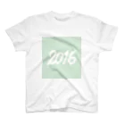 HAPPY 2016の2016正月グッズ SQUARE FRESH GREEN スタンダードTシャツ