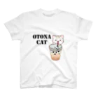 little lion house公式ショップ（大人のためのねこ）のタピる大人のためのねこ Regular Fit T-Shirt