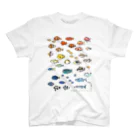 しまのなかまfromIRIOMOTEのらくがきしまのなかま魚類 Regular Fit T-Shirt