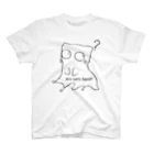 B6_6bitのLiquid Cat(黒) スタンダードTシャツ