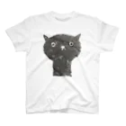minakawanekoの陶器絵の黒猫 Regular Fit T-Shirt