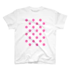 THEFUKURIのPolka dot pink Regular Fit T-Shirt