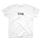 PLAY OUTSIDEのPLAY OUTSIDE ブラックロゴTシャツ Regular Fit T-Shirt