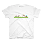 Hello Happy Catのパンダの餌付け スタンダードTシャツ