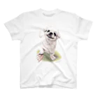 Momojiの犬画のペキニーズ1 スタンダードTシャツ