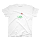 かめショップのひなたぼっこカメ(ホワイト) スタンダードTシャツ