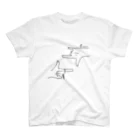 だむずしょっぷのlogo 黒文字 Regular Fit T-Shirt