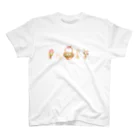 ことりはなの花とうさぎとたまご スタンダードTシャツ