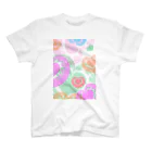 Prism coffee beanの【ラテアート】カラフルハート スタンダードTシャツ