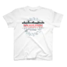 “すずめのおみせ” SUZURI店の東京すずめ（ソーシャルディスタンス） Regular Fit T-Shirt