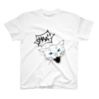 猫耳亭白猫の猫大好き人生ツアー(black) スタンダードTシャツ