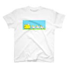 Hello Happy Catのシュポポぴぴぴタクシー Regular Fit T-Shirt