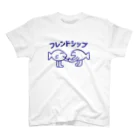 猫背のフレンドシップ（青字） スタンダードTシャツ