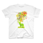 AURA_HYSTERICAのElephant_Bathing スタンダードTシャツ