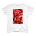 かぴばらのFLOWERS-あか- Regular Fit T-Shirt