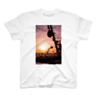 写真プリントの夕焼け小焼け スタンダードTシャツ