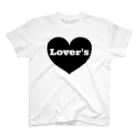 歌謡曲カフェLover'sのlovers ハート Regular Fit T-Shirt