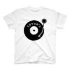 歌謡曲カフェLover'sのlovers レコード スタンダードTシャツ