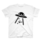 みやまのUFOにさらわれるおにぎり スタンダードTシャツ