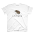 ツツイ派のI am Hedgehog(黒) Regular Fit T-Shirt