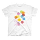 AURA_HYSTERICAのPASTELS_BADGES Regular Fit T-Shirt