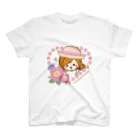 ルルーのおみせのお花とハート スタンダードTシャツ