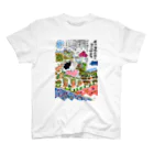 とよだ 時【ゆうもぁ-と】の丹沢・塔ノ岳と尊仏岩のコイワザクラ スタンダードTシャツ