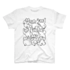 にゃっく -NecoKnickKnack-のこれによりヒトは言語能力を失った(白猫ver) Regular Fit T-Shirt