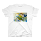 Teruyo-Kajiyamaのクジラ「…swning in the sea.」 スタンダードTシャツ