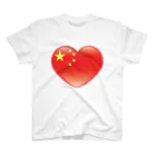 AURA_HYSTERICAのChinese_heart_flag スタンダードTシャツ