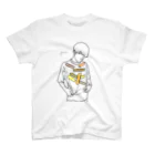 Rereadの【レッテル yellow】 スタンダードTシャツ