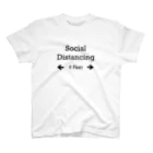 frankc8のSocial Distancing 6 Feet スタンダードTシャツ