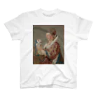 public domainのA Woman with a Dog Regular Fit T-Shirt