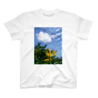 hiroki-naraの菊芋と空と雲　DATA_P_134　sky　cloud Regular Fit T-Shirt