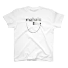 aloha_pineapple_hawaiiのmahalo 152 (blackロゴ) Regular Fit T-Shirt