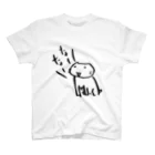 るてんのお部屋 SUZURI出張所の番猫クロクロ なーなー スタンダードTシャツ