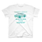 手描き屋さんのHAPPY DRIVE Regular Fit T-Shirt