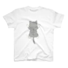 かわいいもののおみせ　いそぎんちゃくのしがみつくサバ白猫 Regular Fit T-Shirt