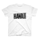 オヤジSHOPのTrapezoidal frame 【Hawaii】 ホワイト Regular Fit T-Shirt